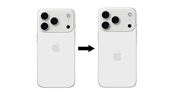 iPhone17 Pro设计大改：Logo下移与横向矩阵相机